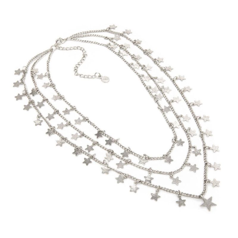 COLLANA 3 CATENE STELLE MI1086