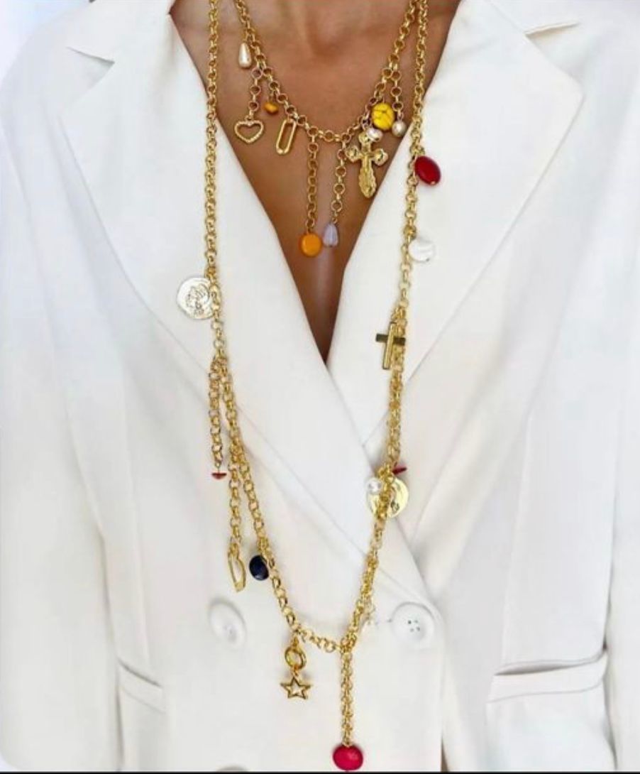 n19209 Double layers necklace