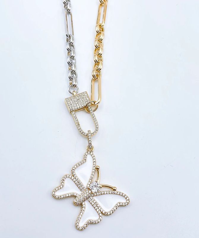 Two toned white butterfly