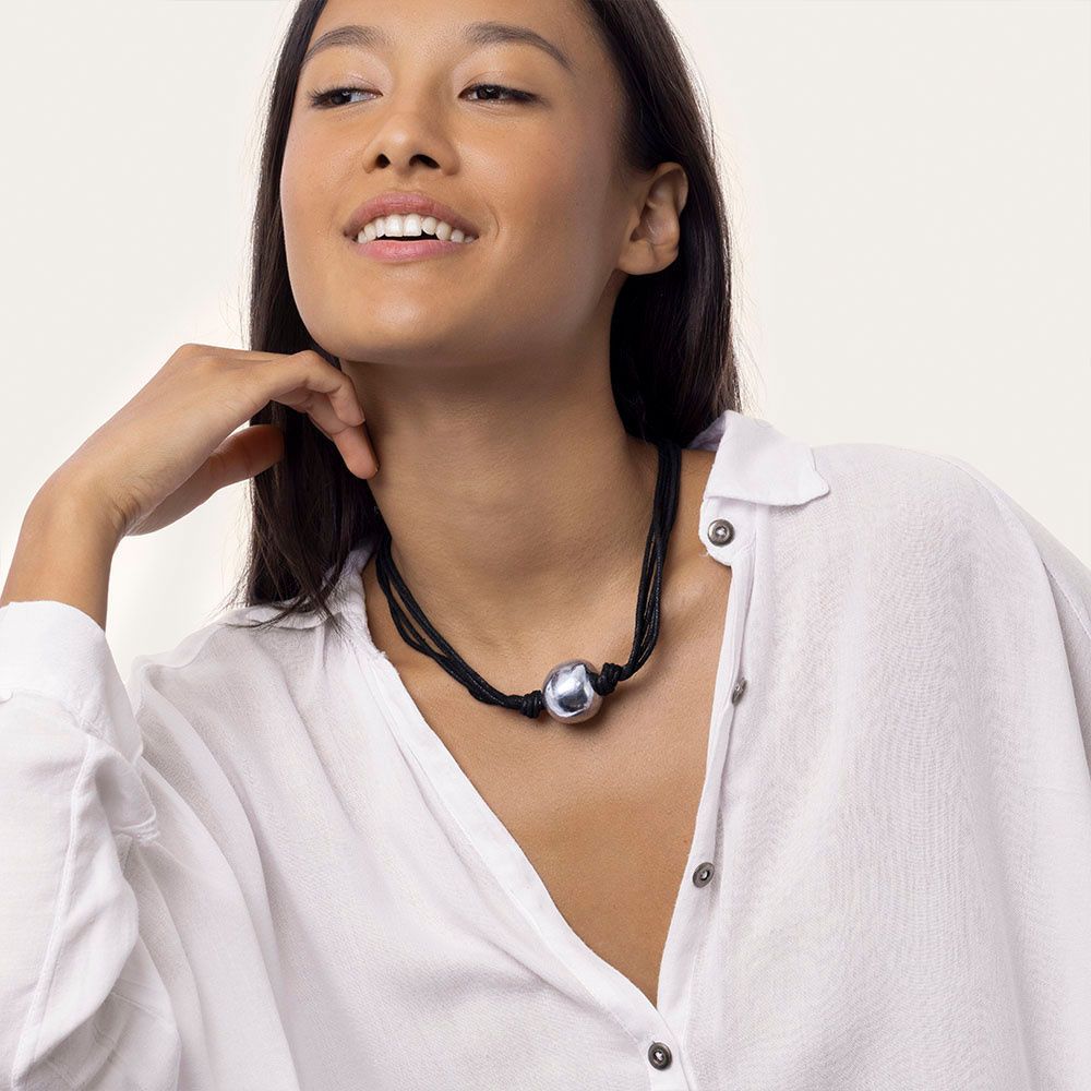 al02515NECKLACE 5 WIRES SPHERE