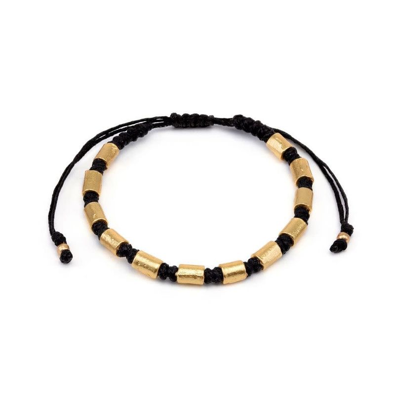 DRY4503BRACELET MACRAME CYLINDERS