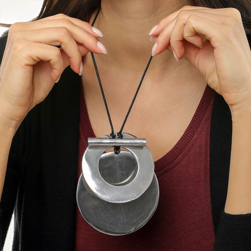 al04009PENDENTE 2 TONDI CON BARRA