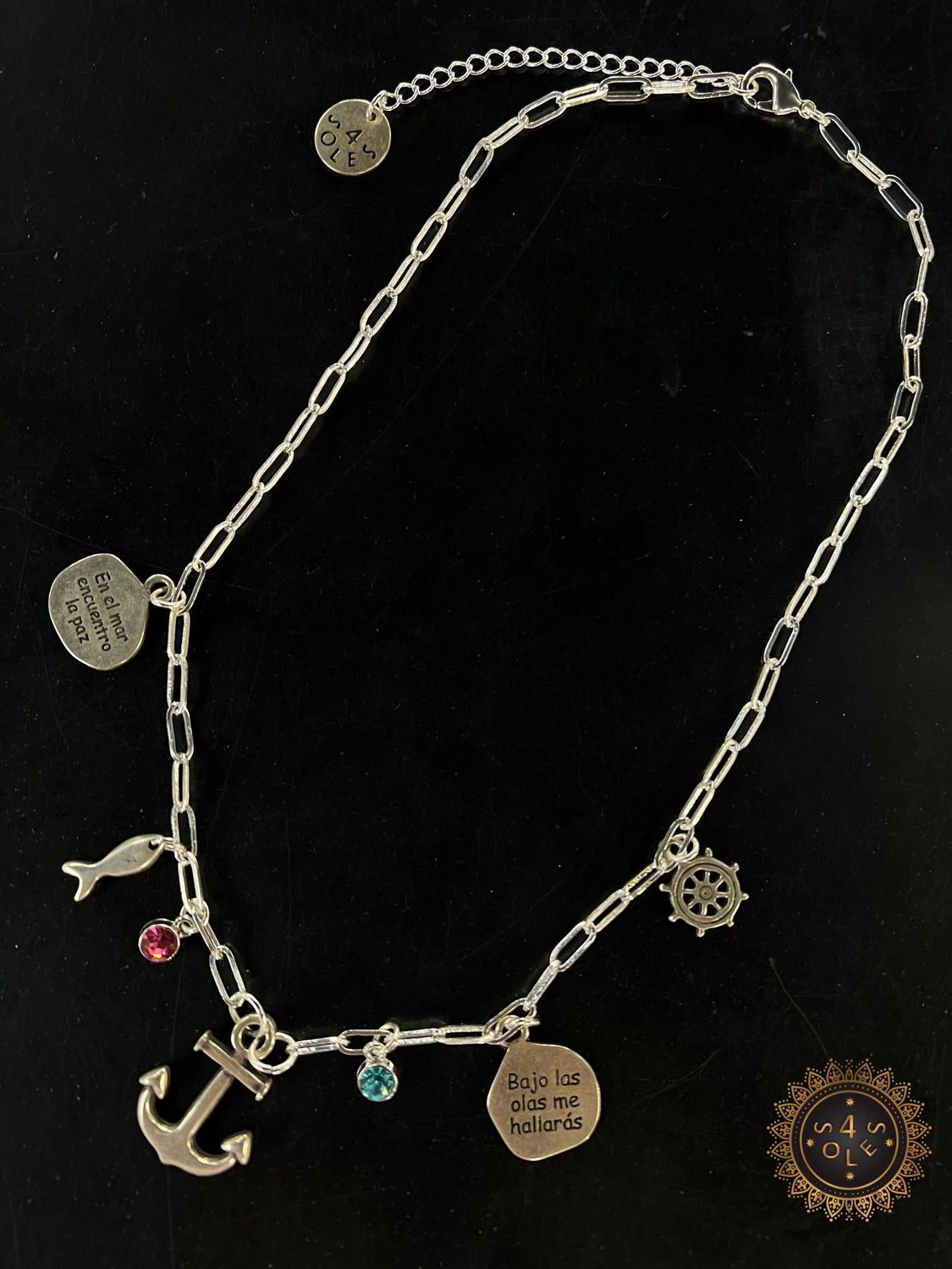 Ancho/sea multi Charms necklace