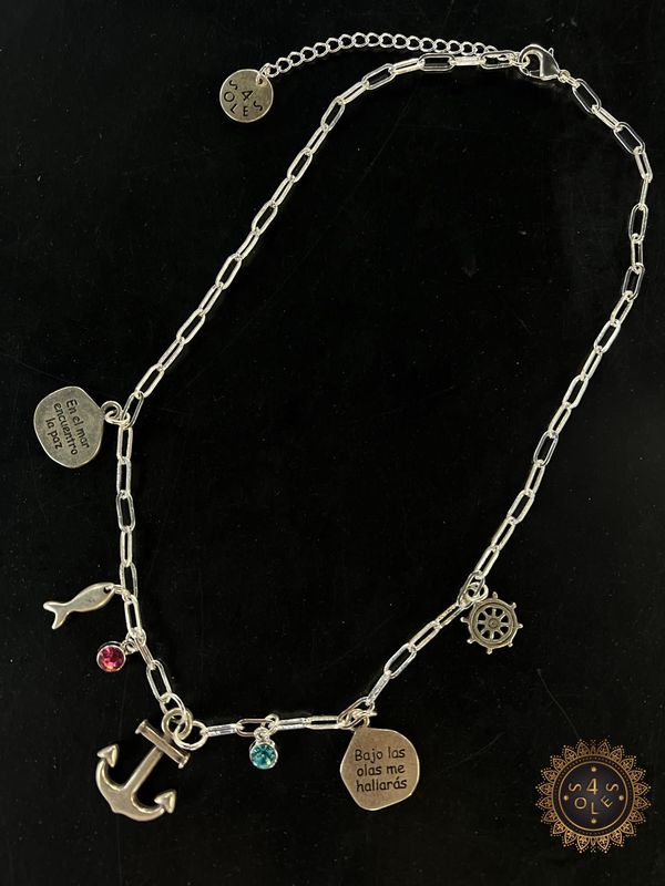 Ancho/sea multi Charms necklace