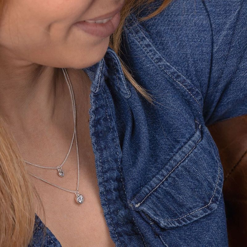 ks2020 CHAIN NECKLACE HEART LIGHT POINT