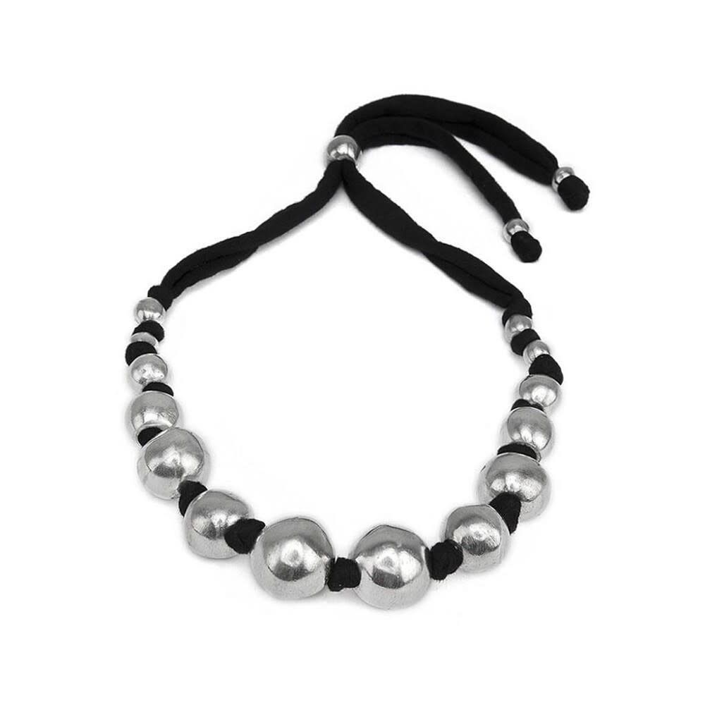 AL10542COLLIER JERSEY BOULES A DECALÉ