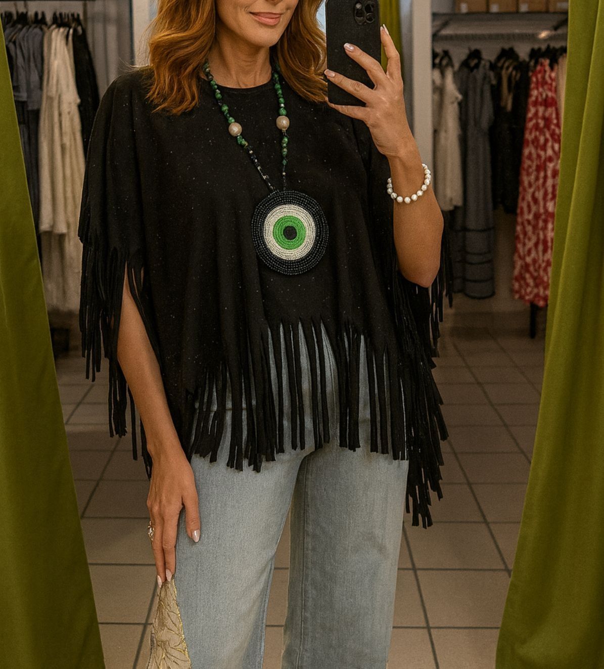 Tunica Flecos y collar black