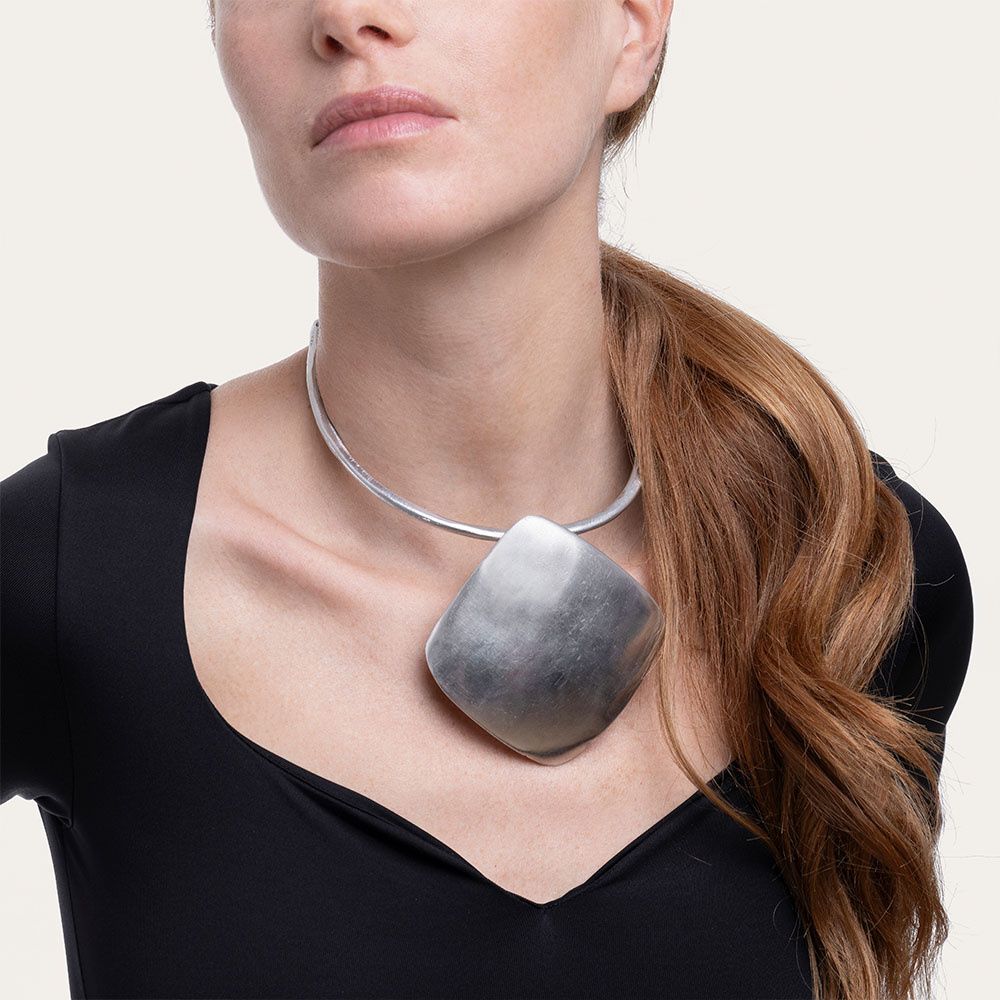 AL02224COLLIER RIGIDE GRAND LOSANGE