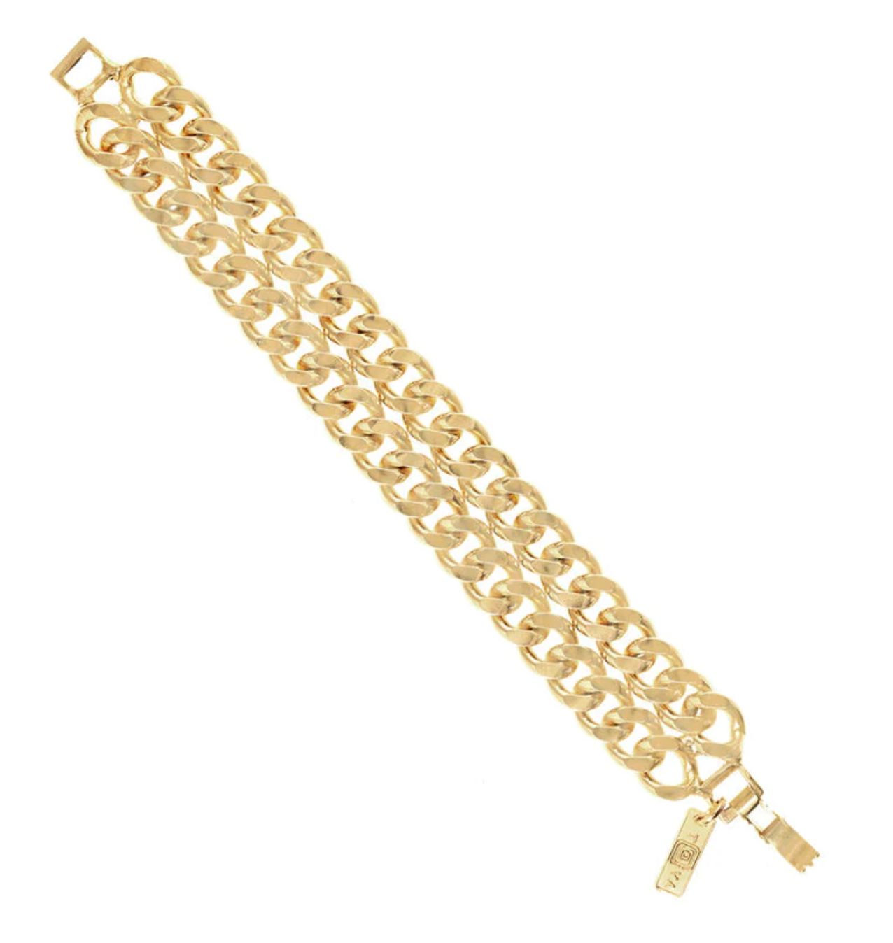 Jeri Double Link Bracelet Gold