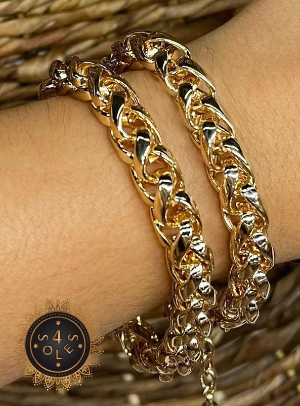 Gold Slave Bracelet 4 soles