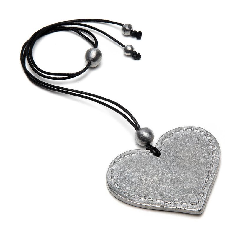 Al04236/Pendentif Coeur en Couture