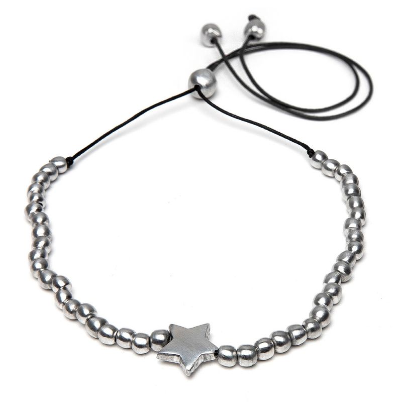 Al02197/Collier Boules Étoile Bombée