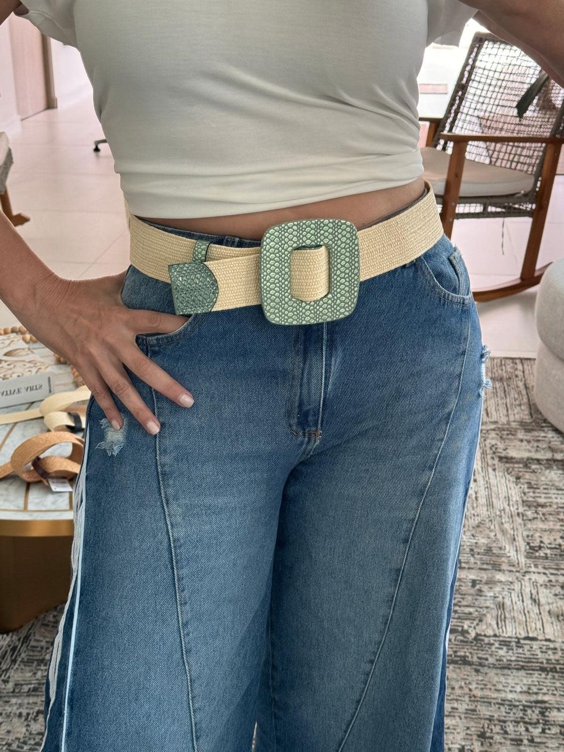 Elastic Leather Belt 9