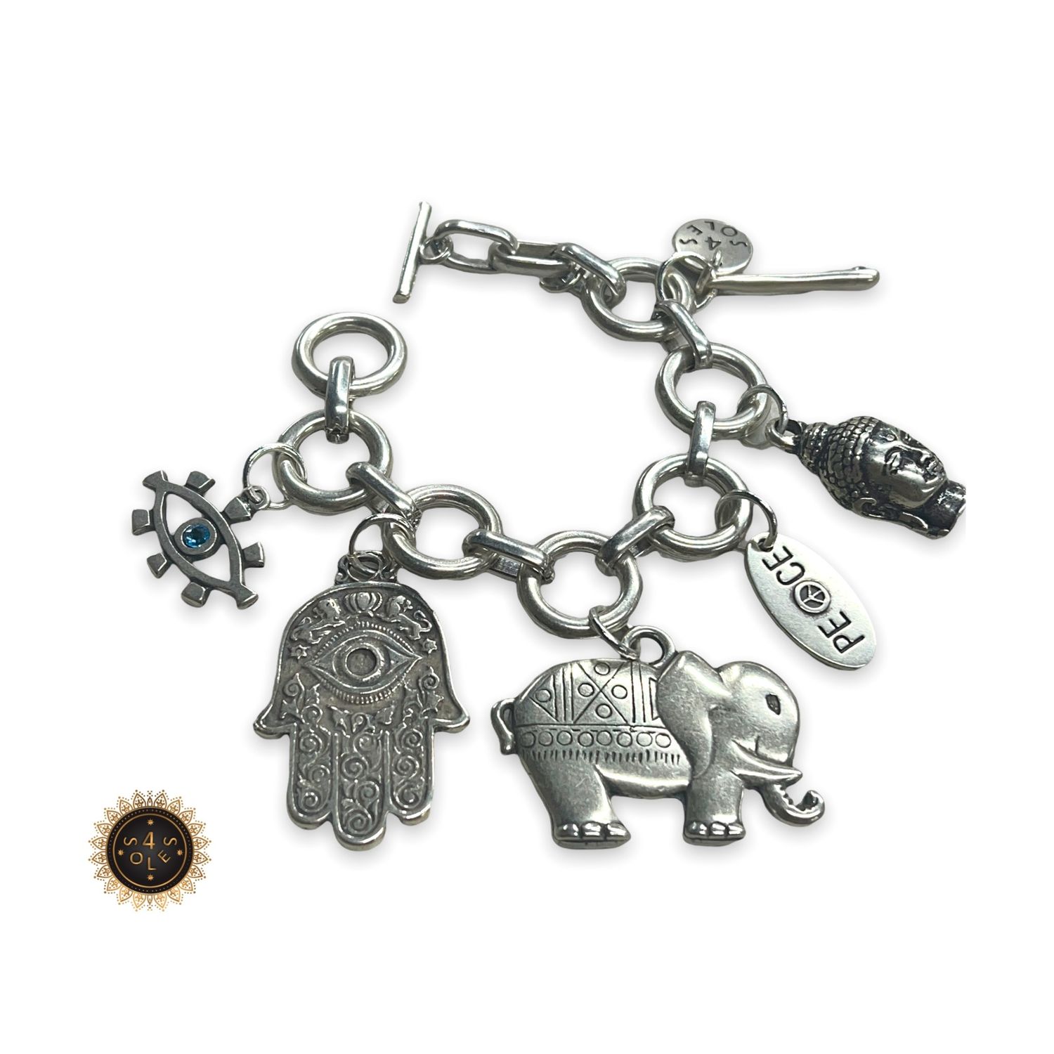 Budha hamsa bracelet