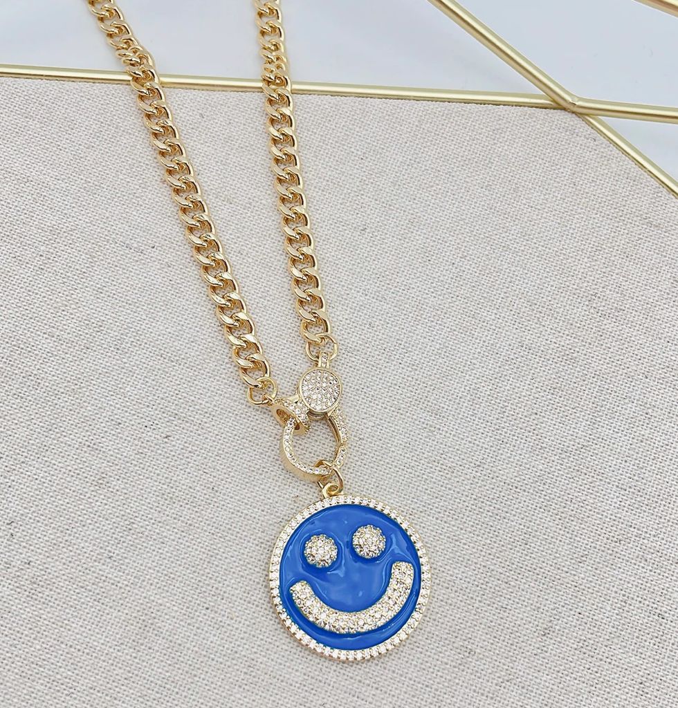 Blue pave smile