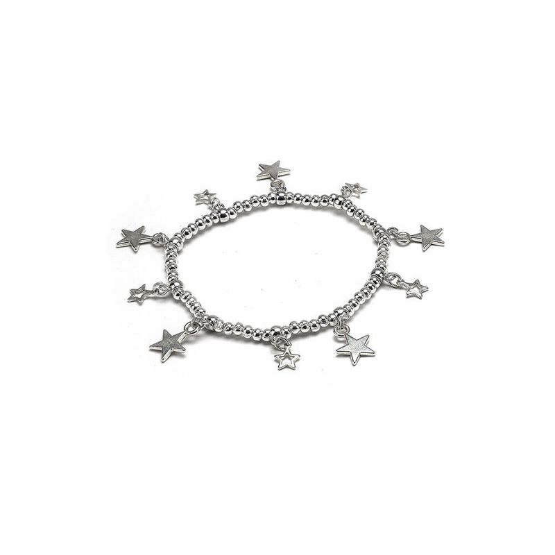 lo00115ELASTICO GRANDI / PICCOLE STELLE PENDENTI