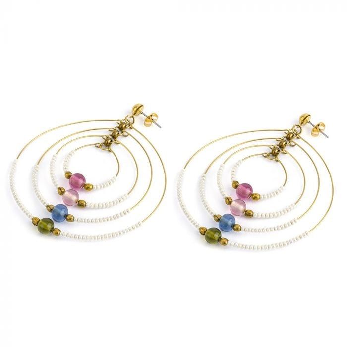 ORECCHINI CERCHIO CONCENTRICO MIX TUL4000