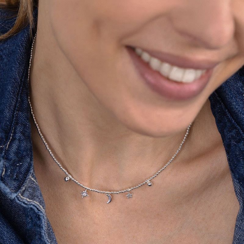 ks2016CHOKER NIGHT CHARMS silver