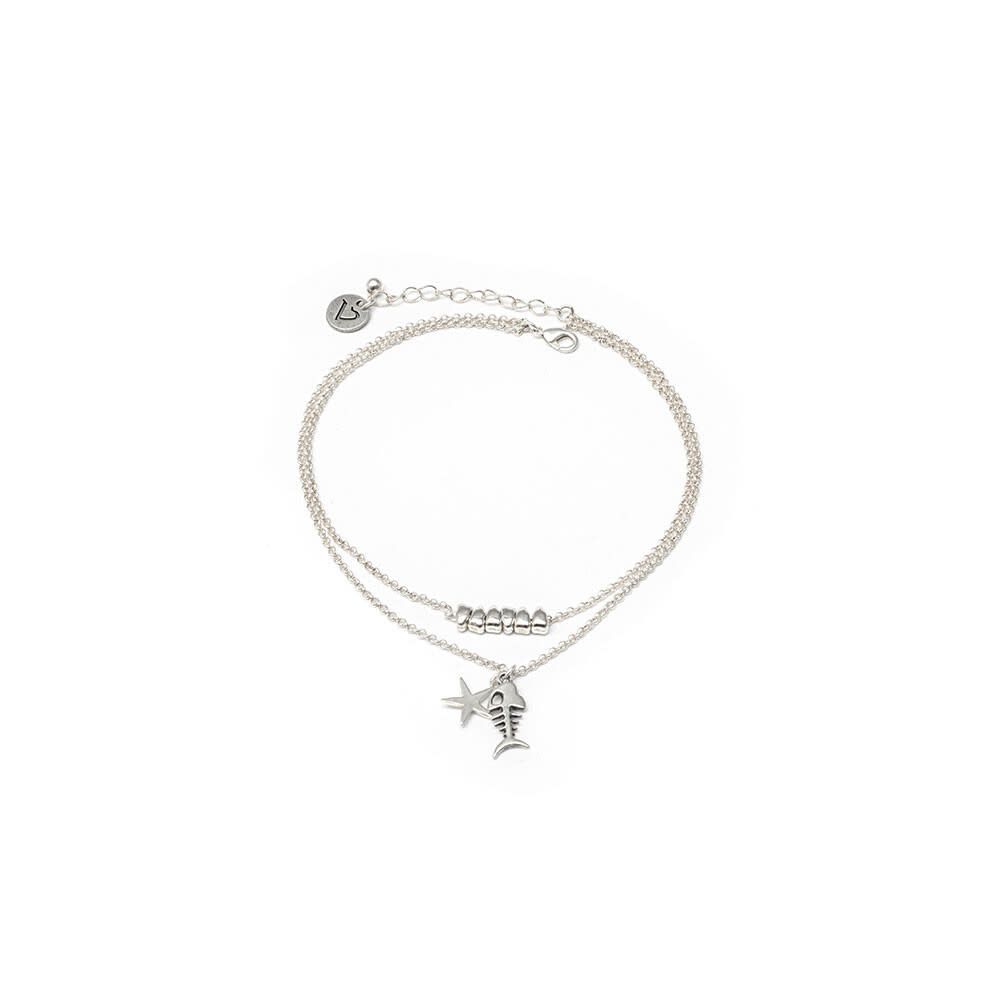 LO90006.CAVIGLIERA 2 CATENE MIX MARE