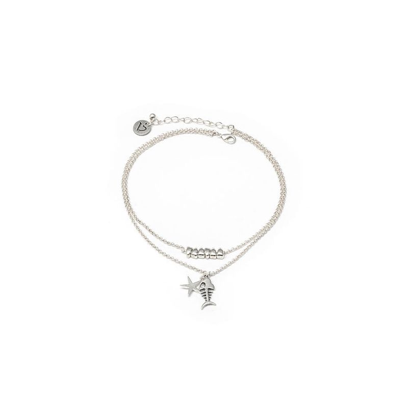 LO90006.CAVIGLIERA 2 CATENE MIX MARE