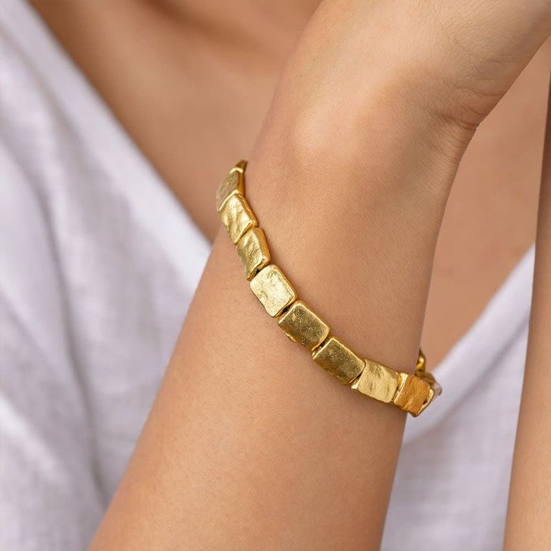 dry4017ELASTIC RECTANGLES BRACELET