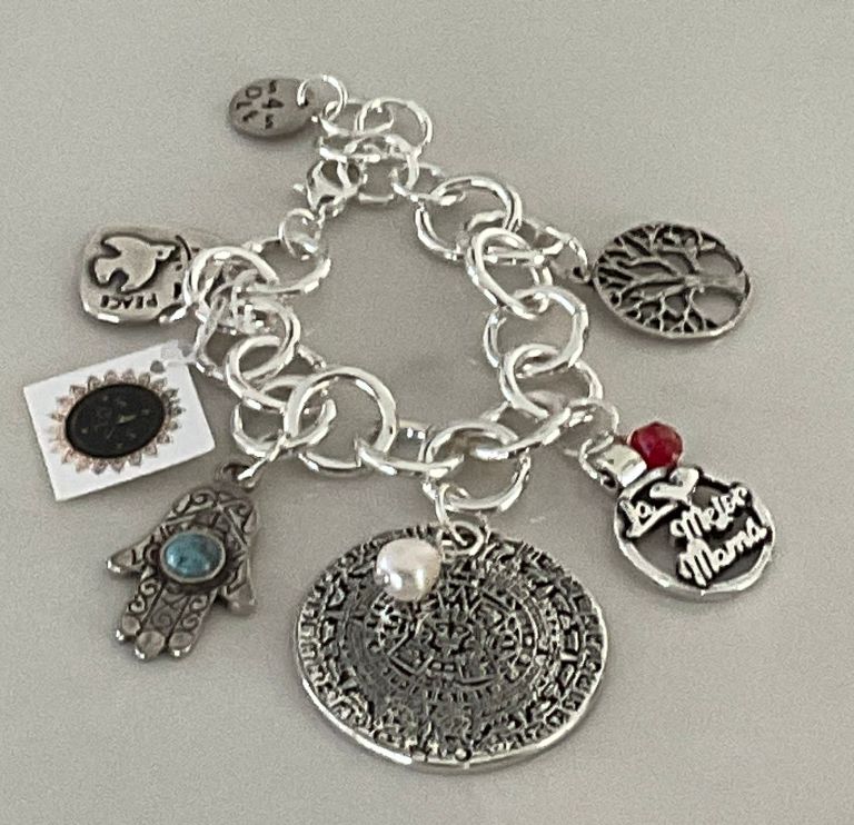 La mejor mamá big Charms Bracelet