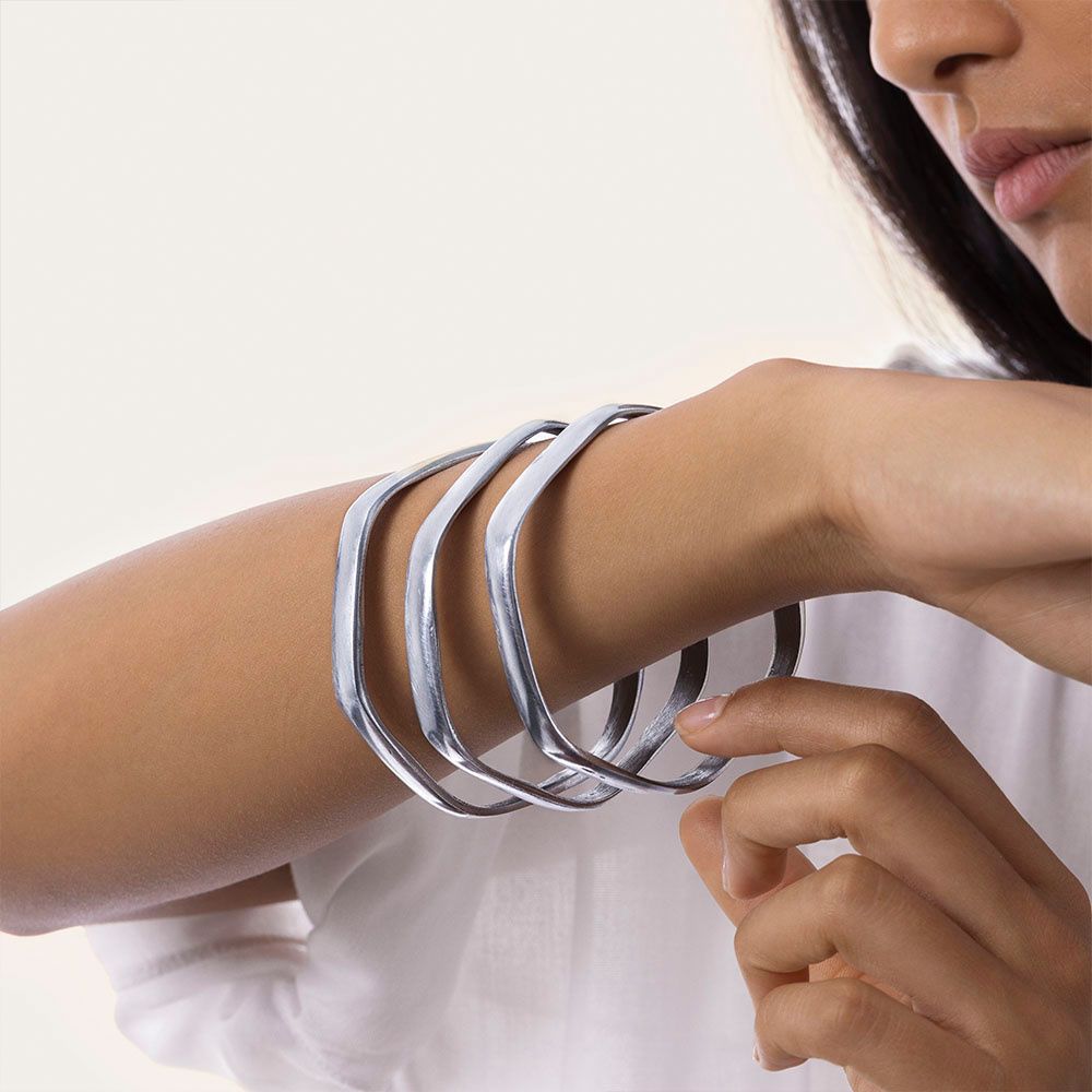 AL00175HEXAGONAL BRACELET SET 3PCS