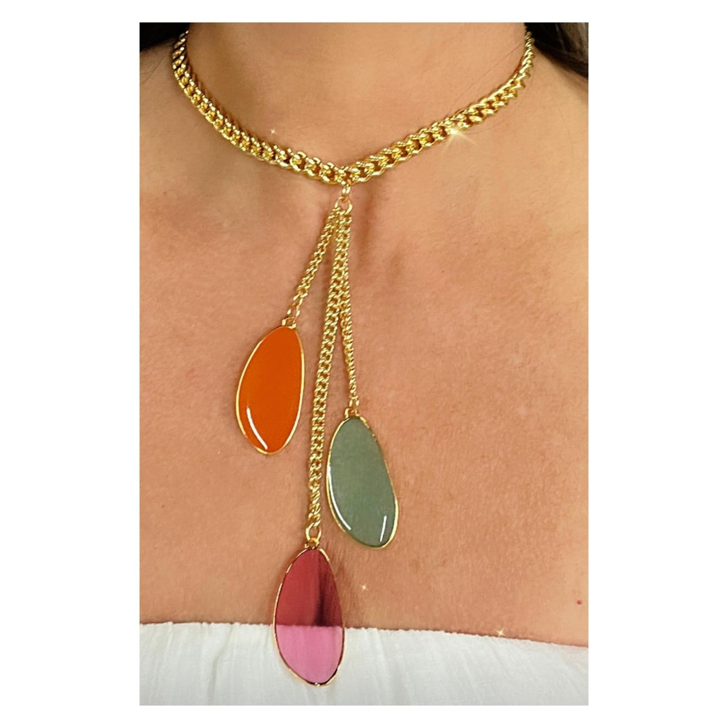 3 charm 4 soles necklace