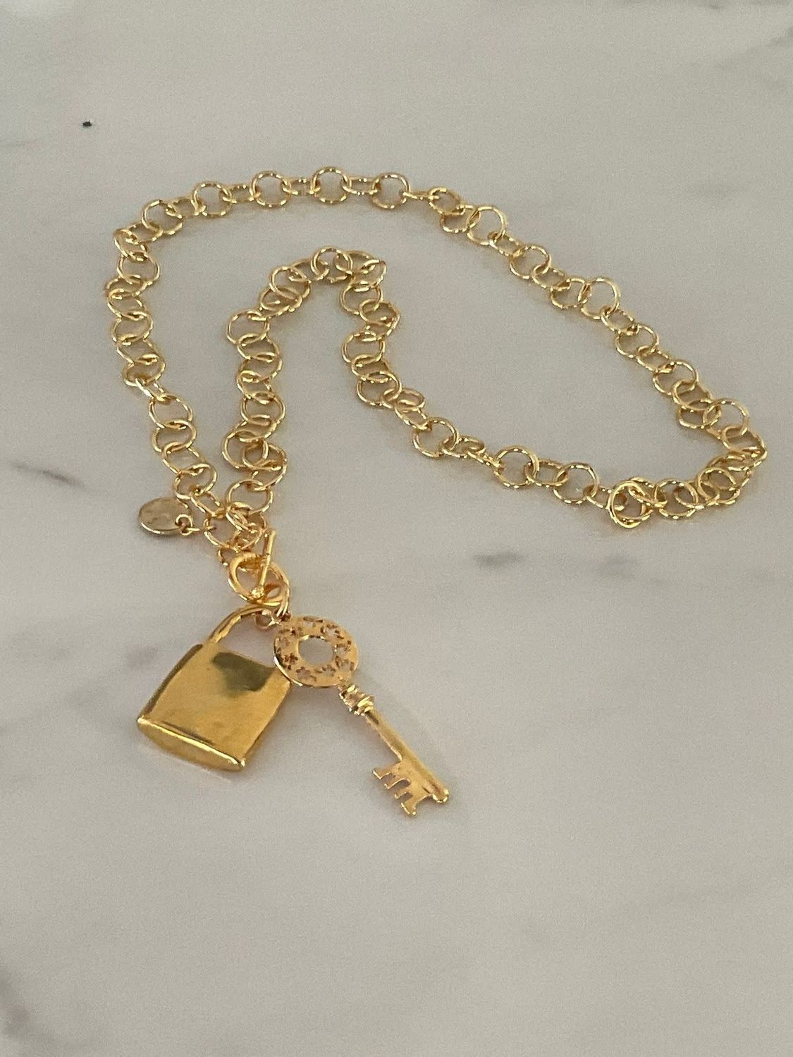 Big Lock and Key 4 Soles Necklace