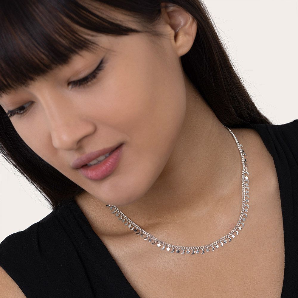 lo53154GIROCOLLO CATENA STELLE/LUNE LO53154