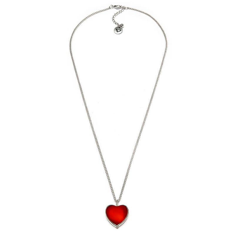 LO53130PENDENTE CUORE GRANDE ROSSO