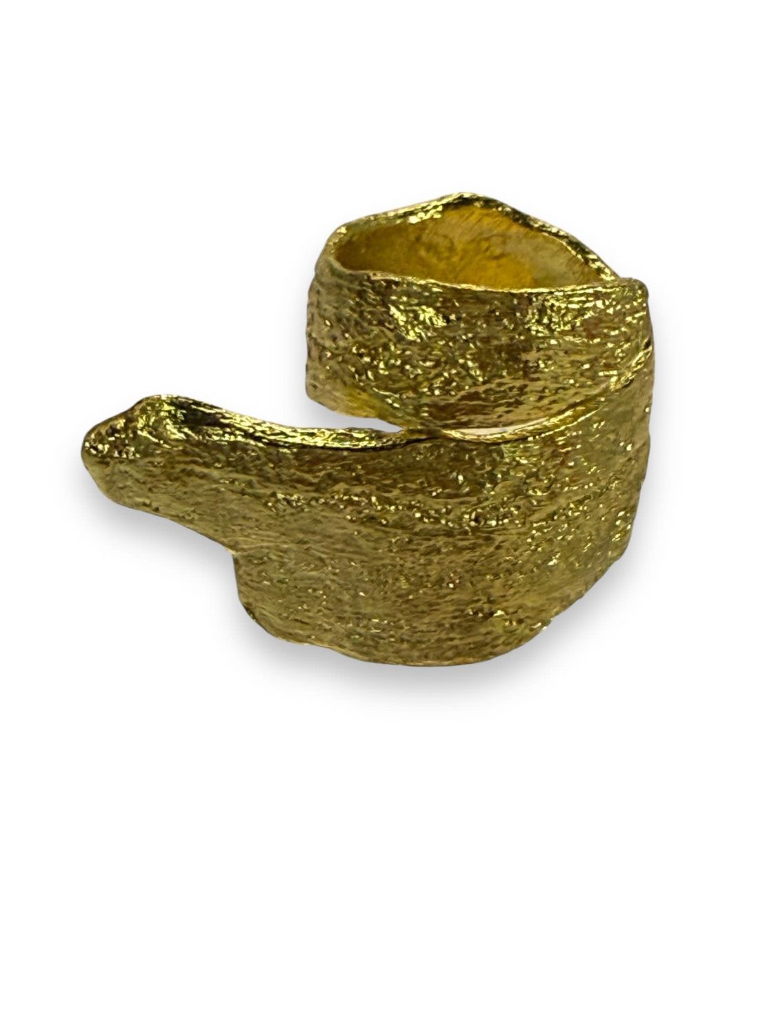 TexturedAdjustable Gold ring