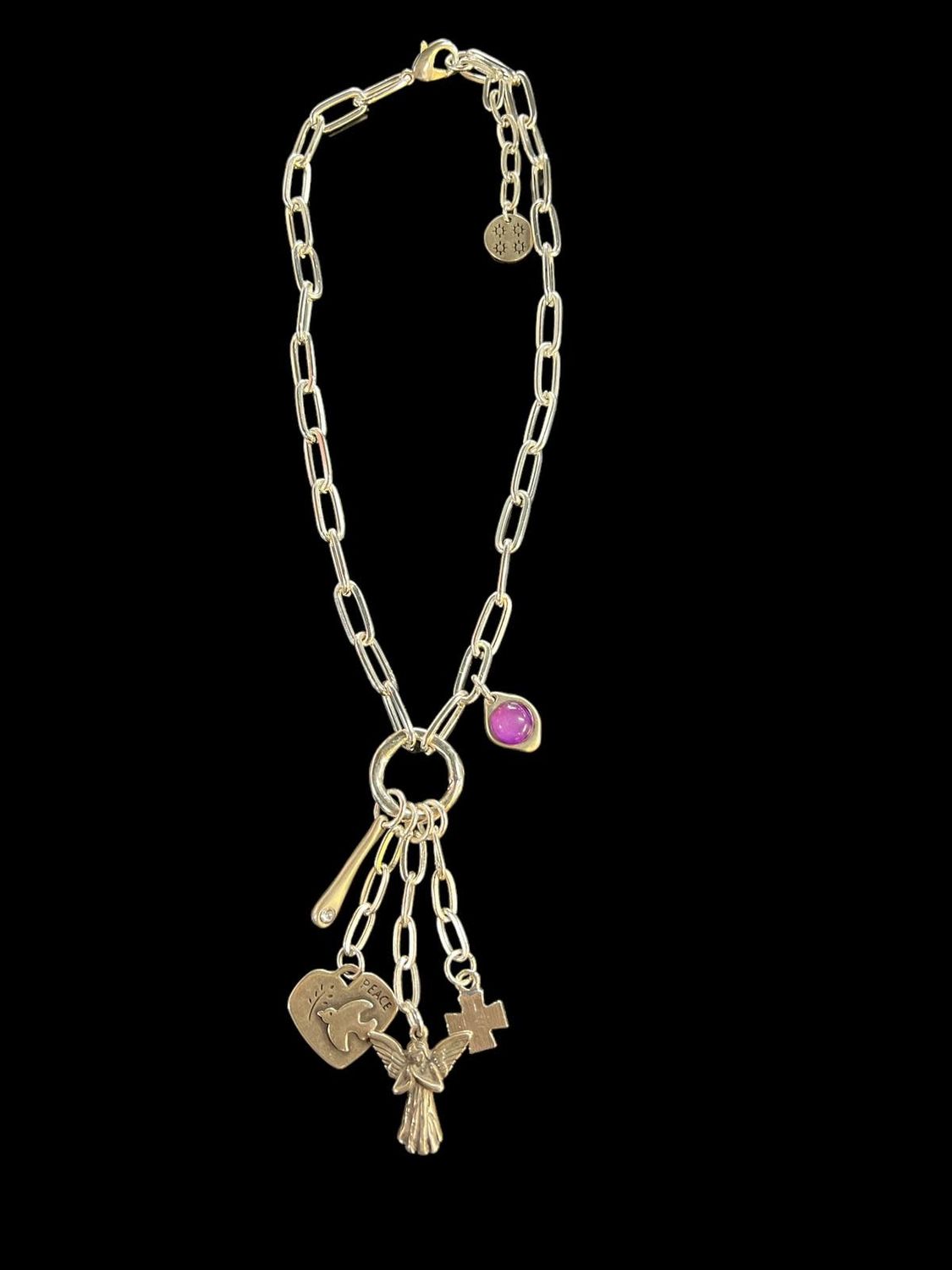 Multi Charms Angel Silver 4 soles