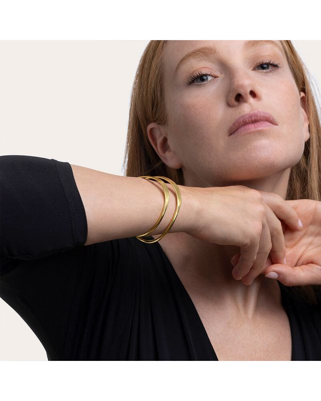 dd11136 BRACCIALE FASCIA 2 LINEE ONDULATE