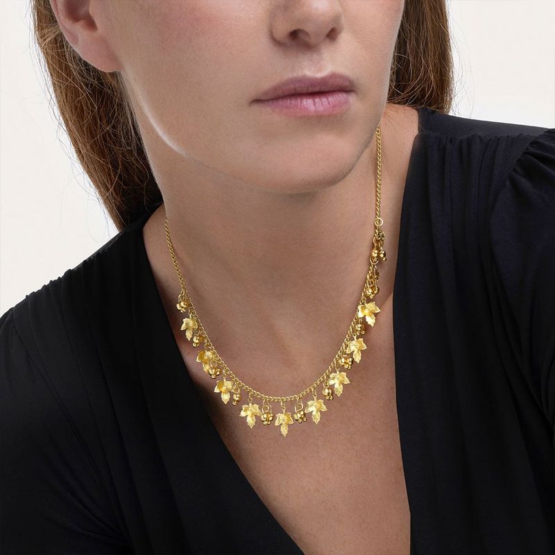 DD01043COLLANA FOGLIE D&#39;ACERO