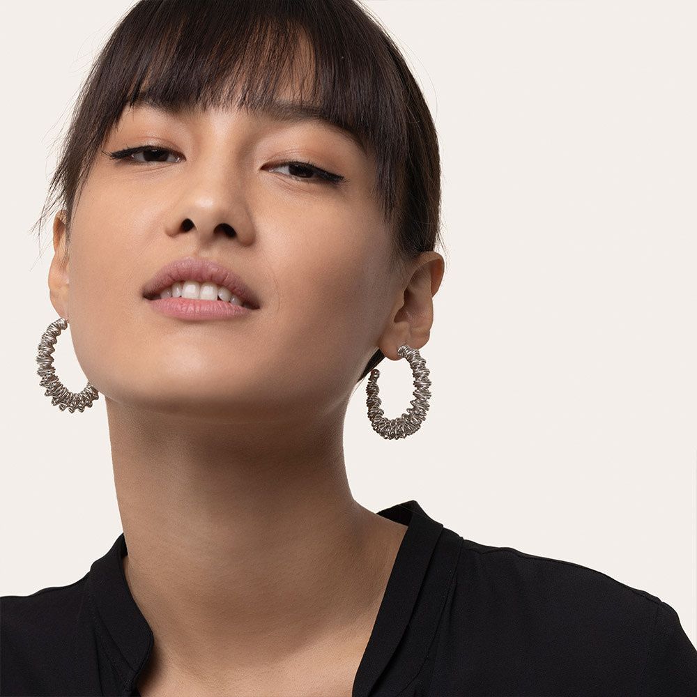 mi3105ORECCHINI SEMICERCHIO FISARMONICA