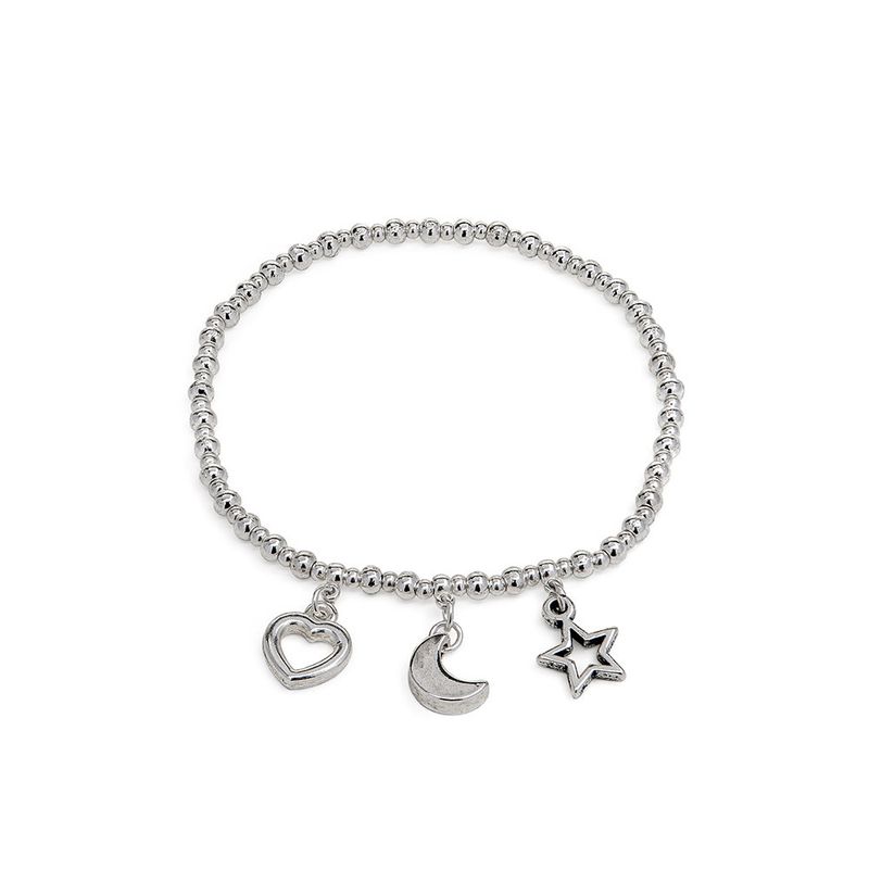 Lo00169 BRACCIALE ELASTICO TRIS PENDENT