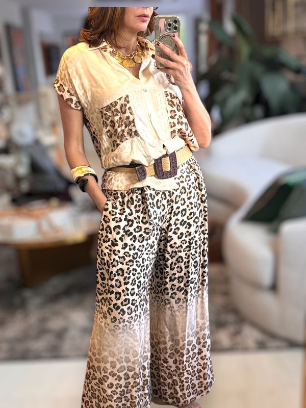 Animal Print  Satin One size Set