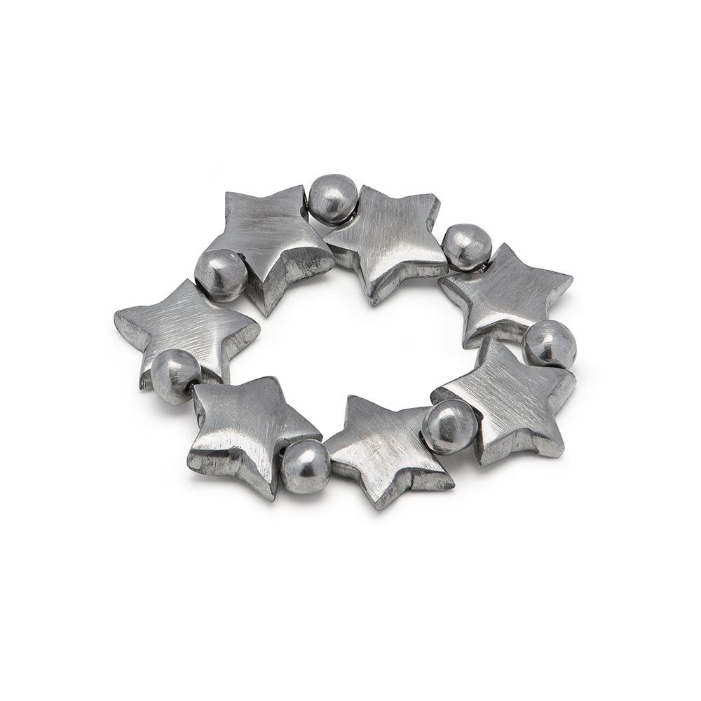 AL01164BRECELET ELASTIQUE 7 ETOILE PLATE