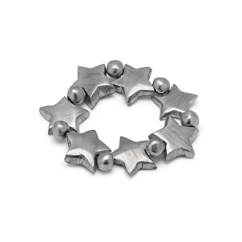 AL01164BRECELET ELASTIQUE 7 ETOILE PLATE