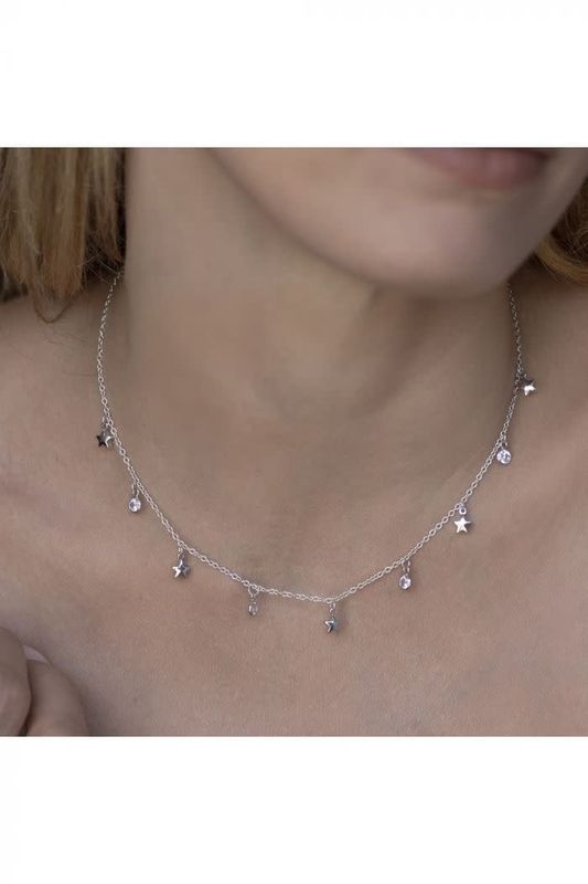 ks2009CHOKER HIGHLIGHTS/STARS silver