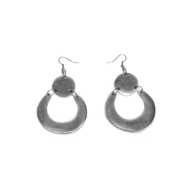 al17388BOUCLES DEMILUNE A/RONDE