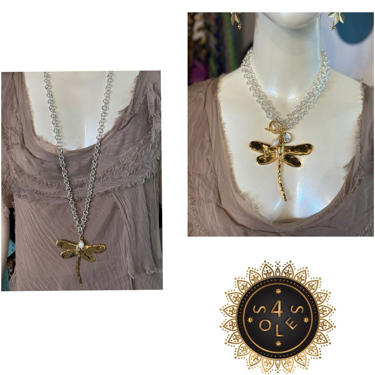 Dragonfly Necklace by 4 soles