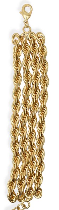 Four rows of shimmering rope