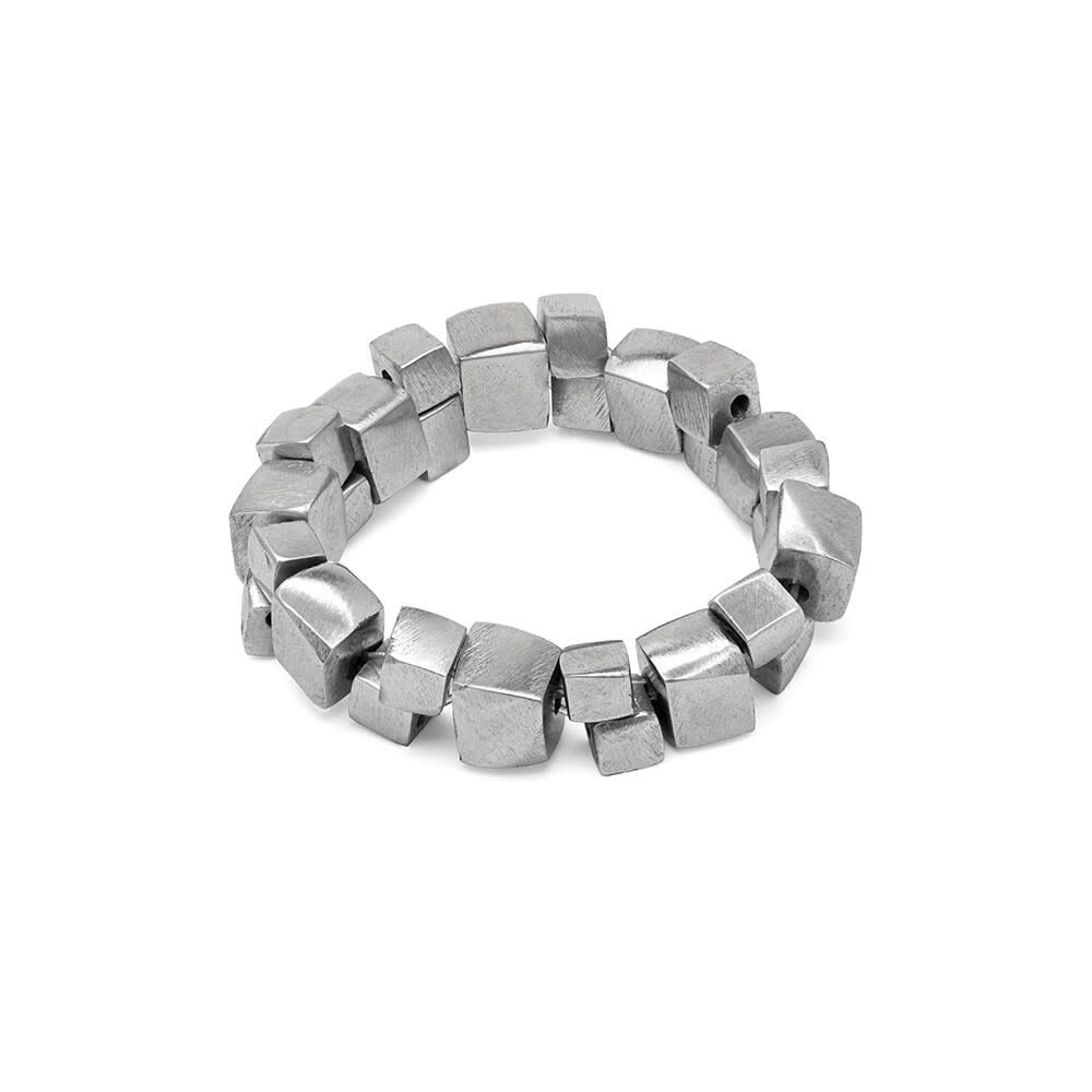 al01171BRACELET ELASTIQUE CUBES DECALES