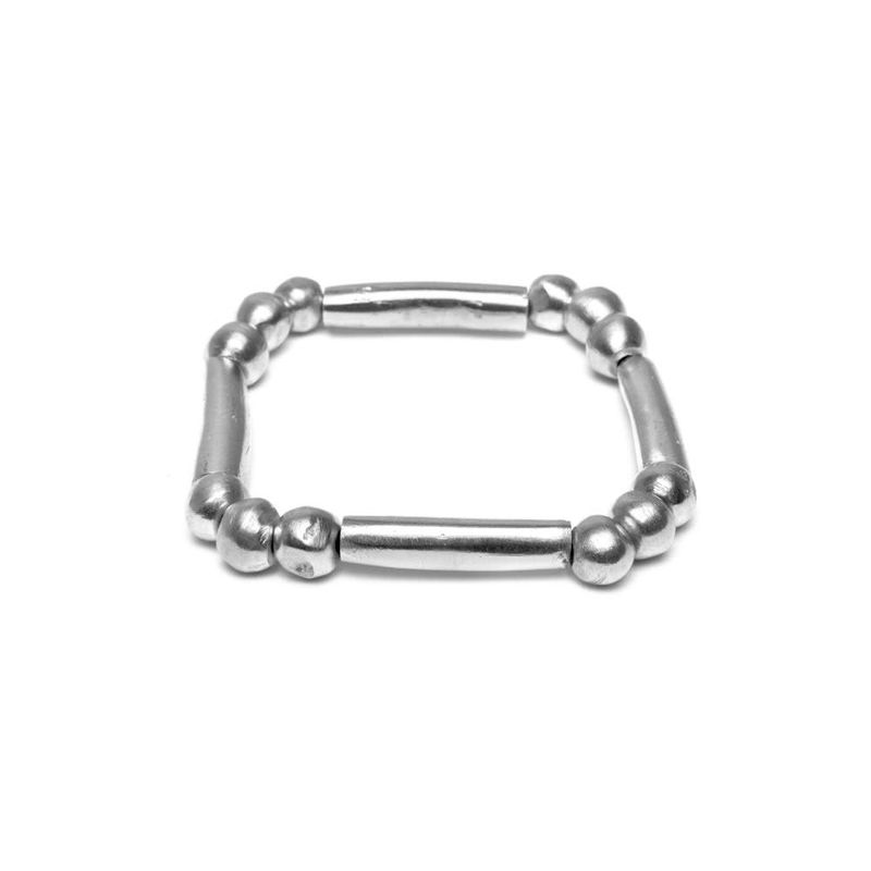 al01154BRACELETS ELASTIQUE 4 CILINDRE E BOULE