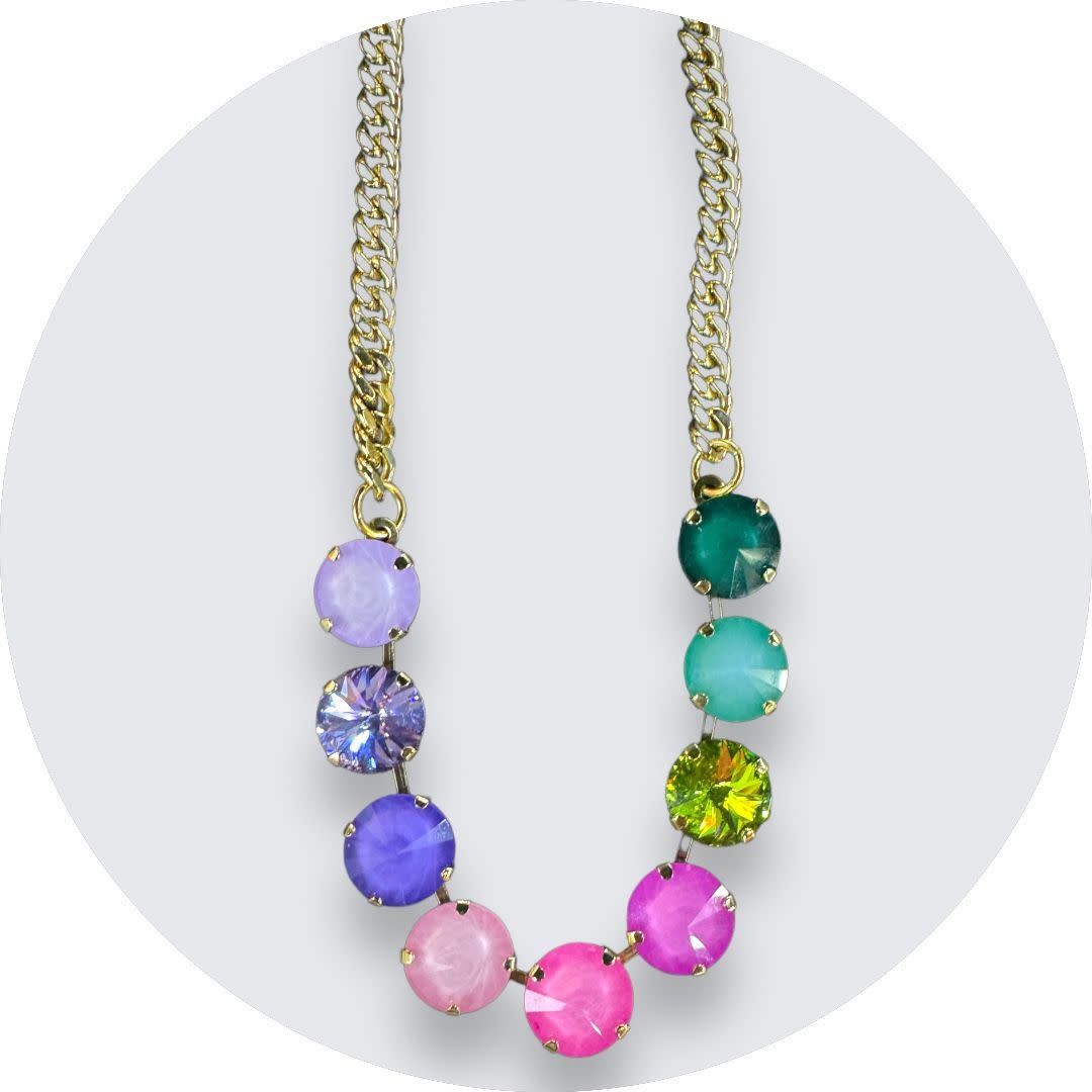 Mini Sofia Necklace in Opal PO