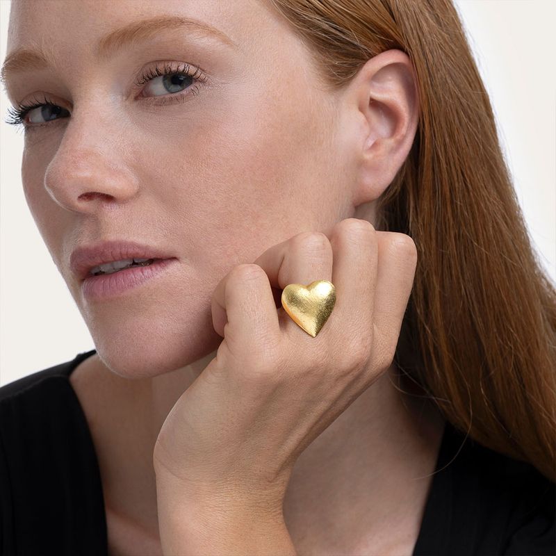 DD15082ANELLO CUORE BOMBATO