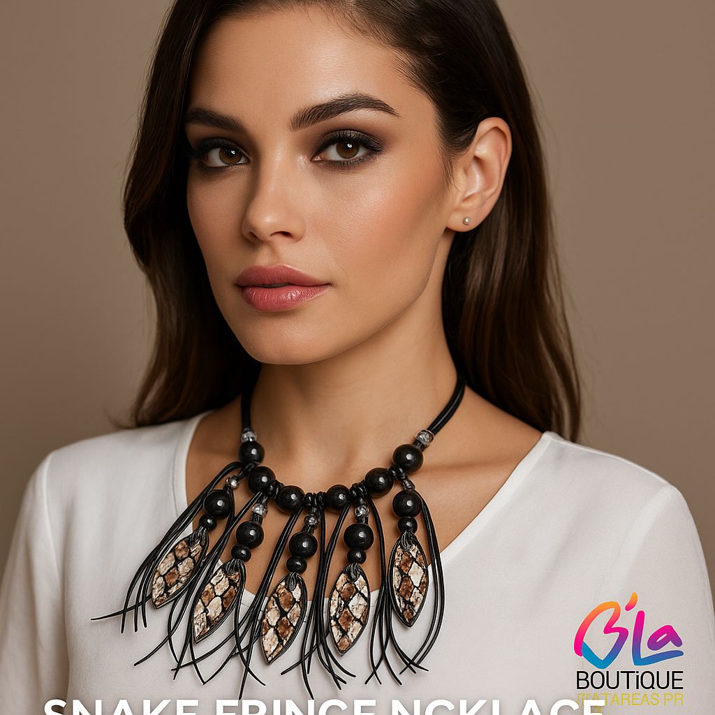 Snake Fringe Necklace