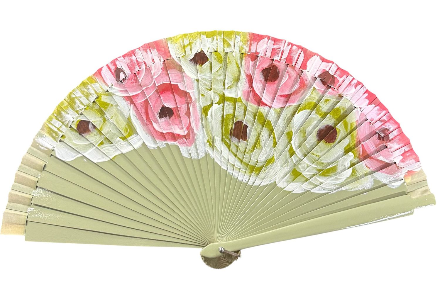Pastel Bloom hand fan